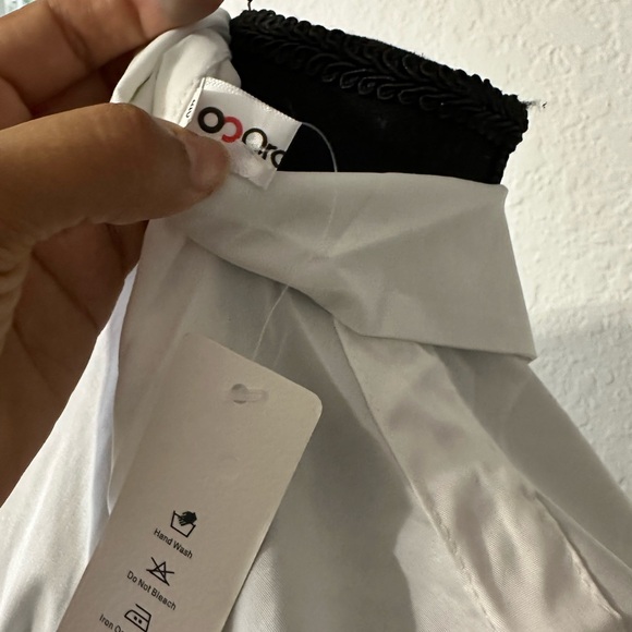 OC order plus Elegant White Long Sleeve Dress shirt dress size XXL plus size - Picture 4 of 9